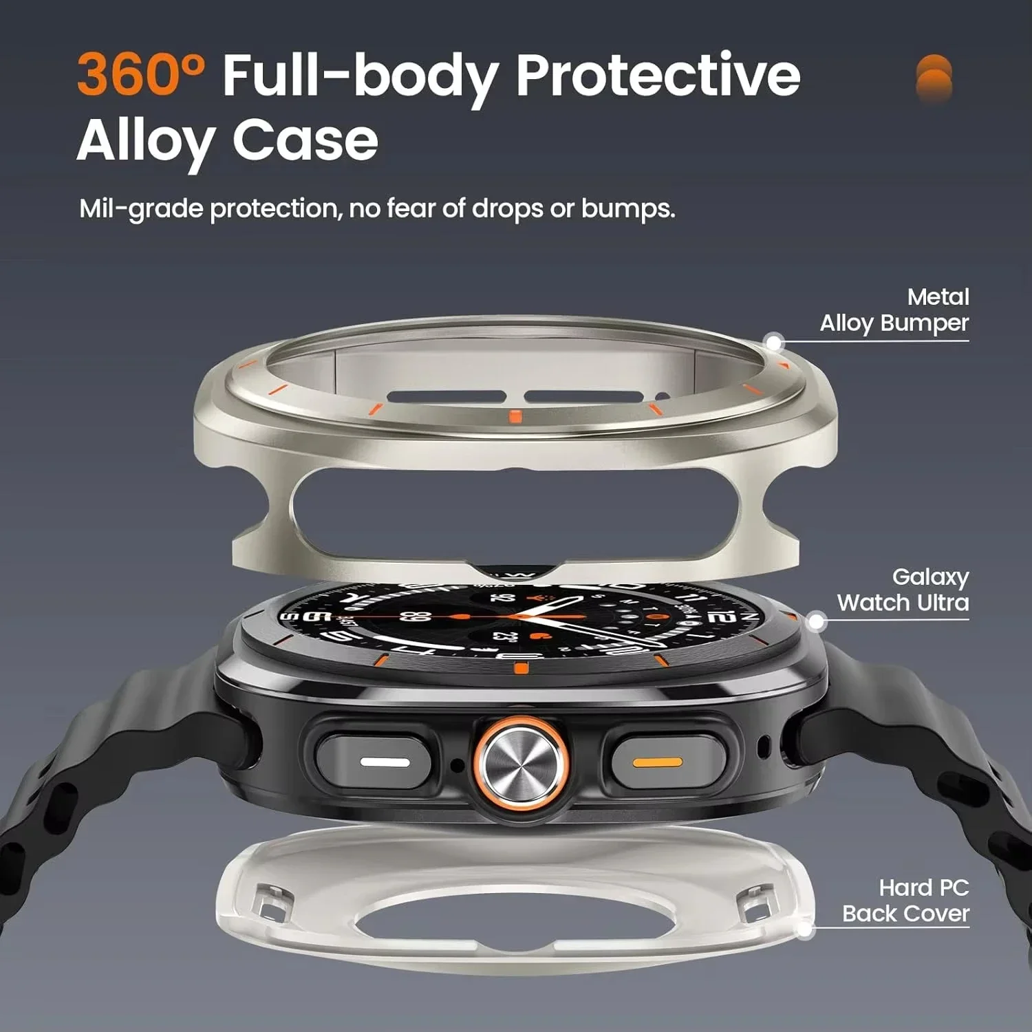 Aluminium Alloy Metal Case with Screen Protector Frame