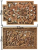 Auspicious Wood Carving Pendants, Chinese Retro Fu Character, Camphor Wood Crafts, Hollowed-out Decorations, Exquisite 2