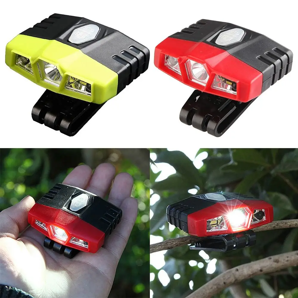 

New Fishing Lamp USB Rechargeable Practical Clip-On Cap Light Headlight Hat Lights LED Headlamp