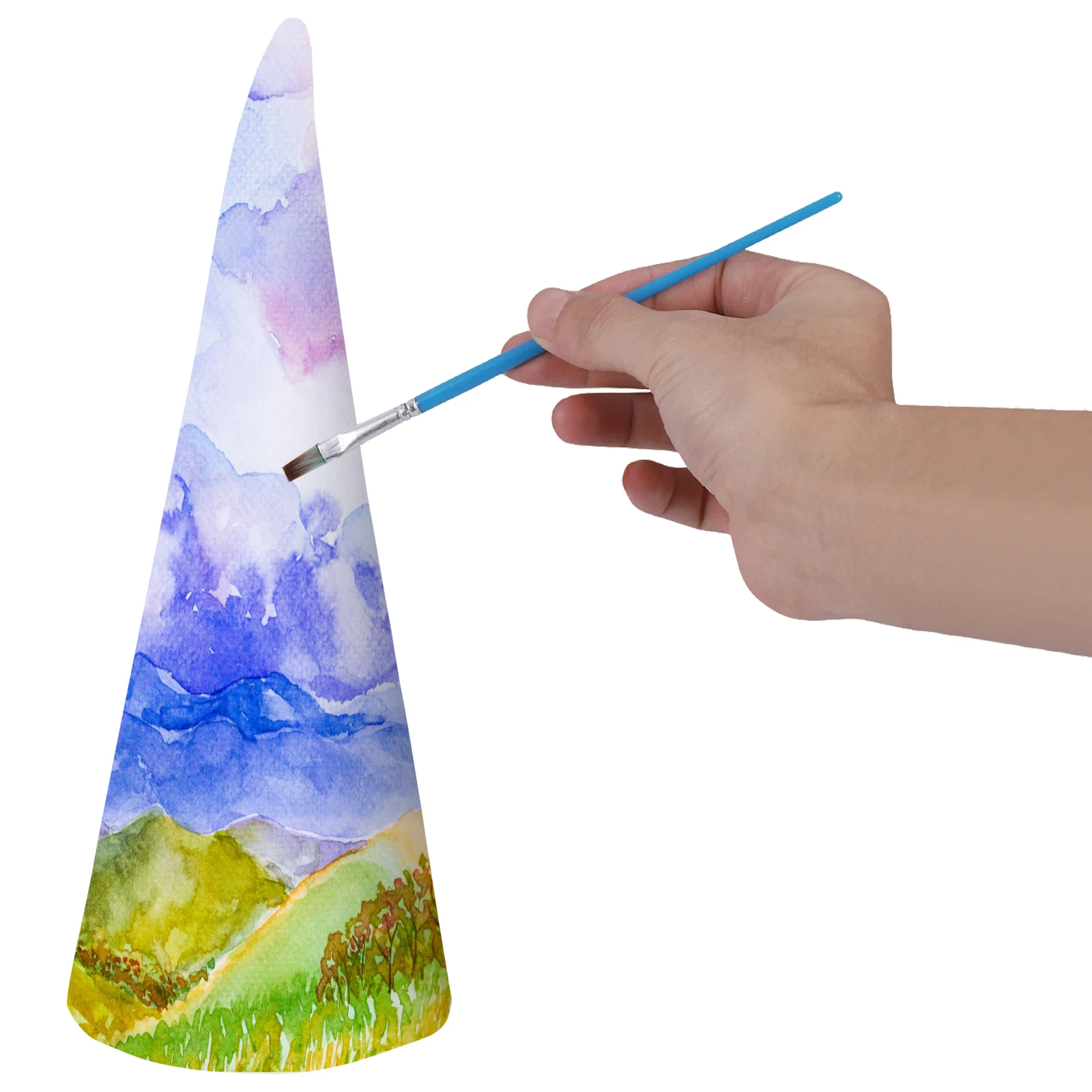 6/10/12Pcs Christmas Polydragon Foam Cone White Solid DIY Cone Children  Handmade Craft Cone Accessories For Home Craft Christmas - AliExpress