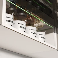 ตู้ยาอัจฉริยะติดผนังพร้อมสวิตช์สัมผัส ตู้เก็บของอเนกประสงค์สำหรับห้องครัว ห้องซักรีด ขนาด 70*72 6