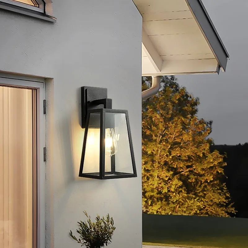 Vintage Outdoor Waterproof wall lamps LED IP65 Glass luminaria porch light LOFT Industrial outdoor hotel Garden Wall Lightings подвесная люстра loft it vintage birdcage loft1891 12