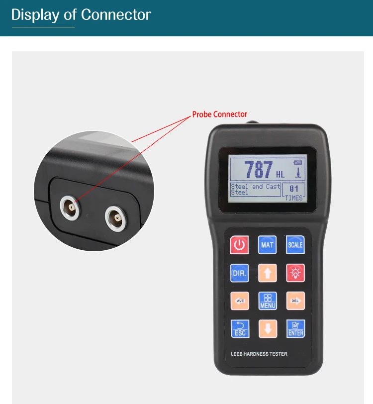 -1100 Portable Digital Metal Hardness Tester High-precision Leeb Hardness Tester