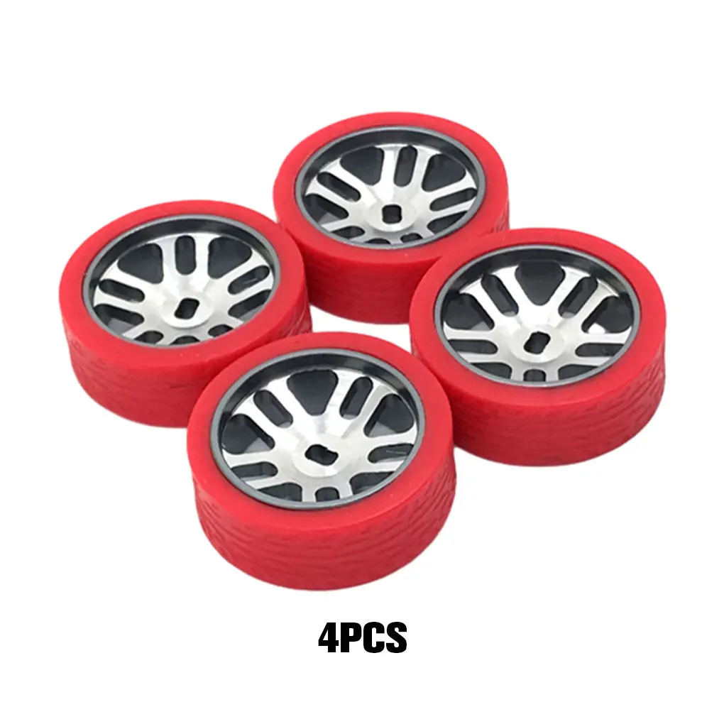 

4pcs Drift Tire Tyre Metal Wheel Rim For 1/28 Wltoys 284131 K969 1:28 RC Car Upgrades Parts