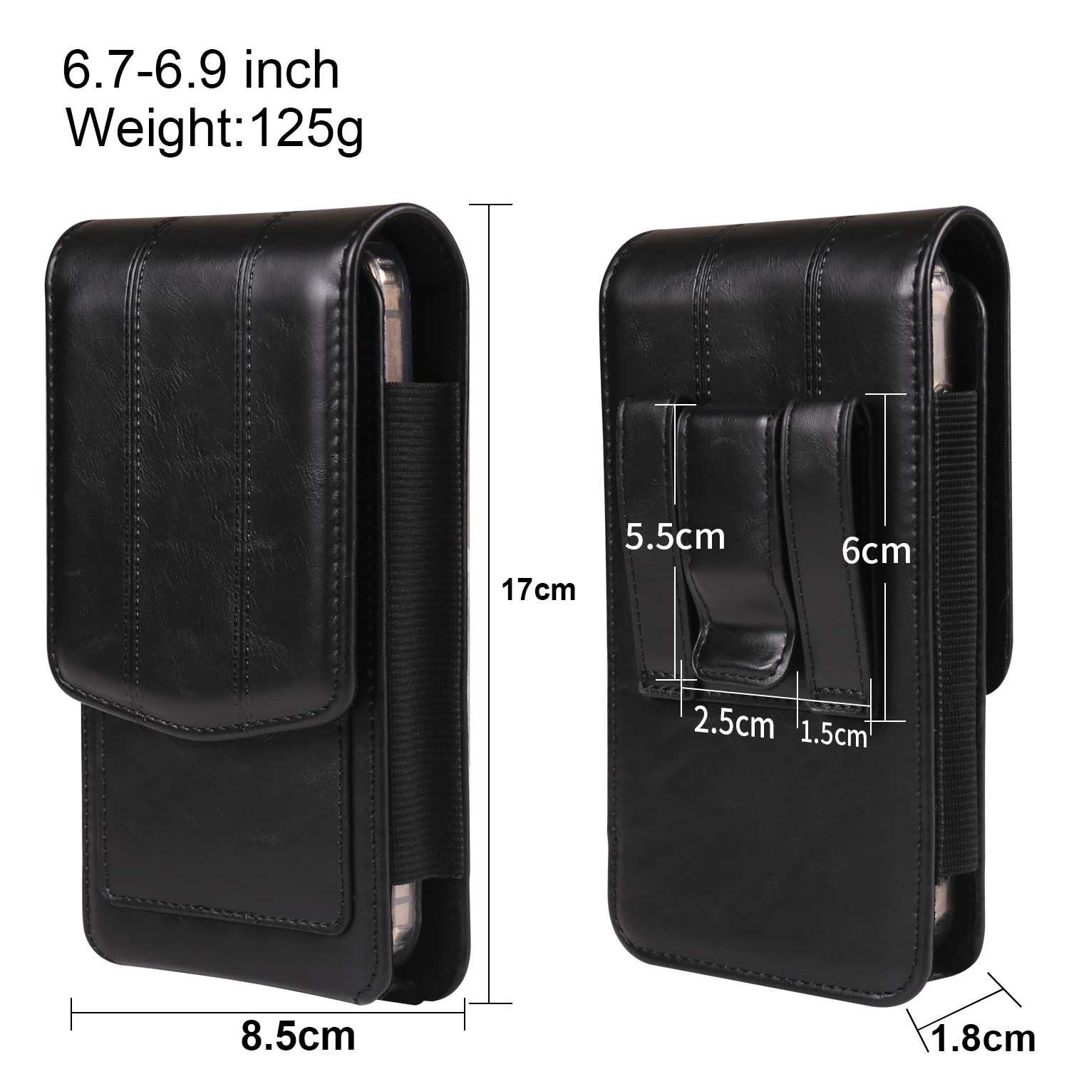 FULAIKATE Vertikale universelle Handytasche aus Leder, Hüfttasche mit Kartenfach für Samsung Galaxy S25 Ultra, iPhone 17 Pro Max, Herren – Detail 6