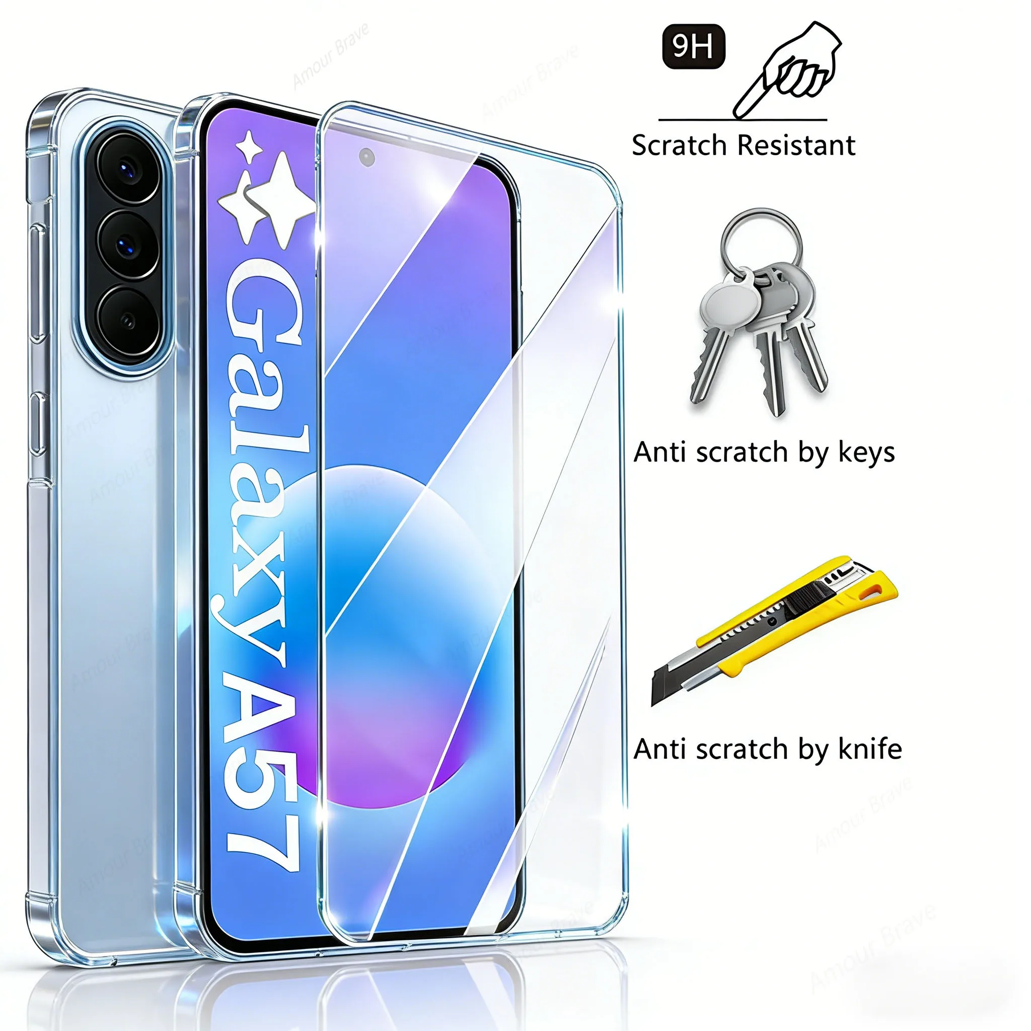 Premium Tempered Glass Screen Protector - 3 Pack