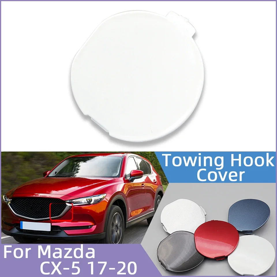 

Front Bumper Towing Hook Cover Lid For Mazda CX5 CX-5 KE 2017 2018 2019 2020 Auto Part Tow Hook Hauling Cap Garnish Trim Painted