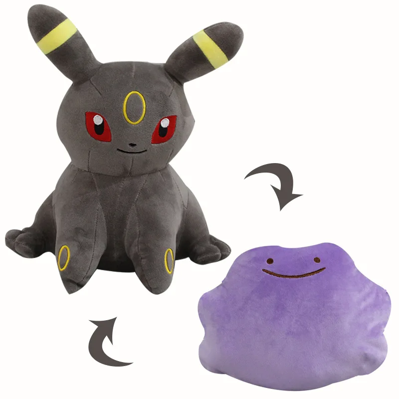 23-30cm Anime Pokemon Pikachu Eevee Ditto Espeon Umbreon Pillow Cushion  Transform Plush Toys Soft Suffed Cartoon Doll - Movies & Tv - AliExpress