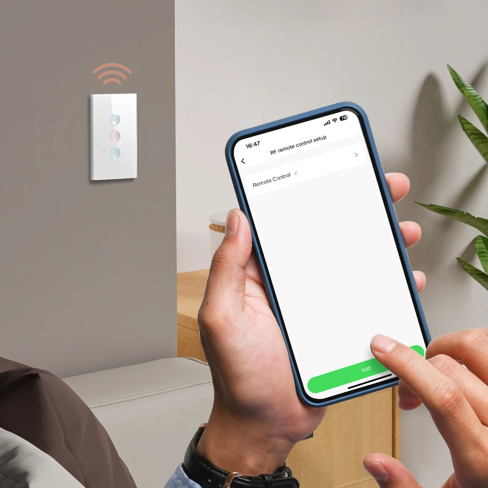 Smart WiFi Touch Switch No Neutral Wire Required Smart Home 1/2/3 Gang Light Swi