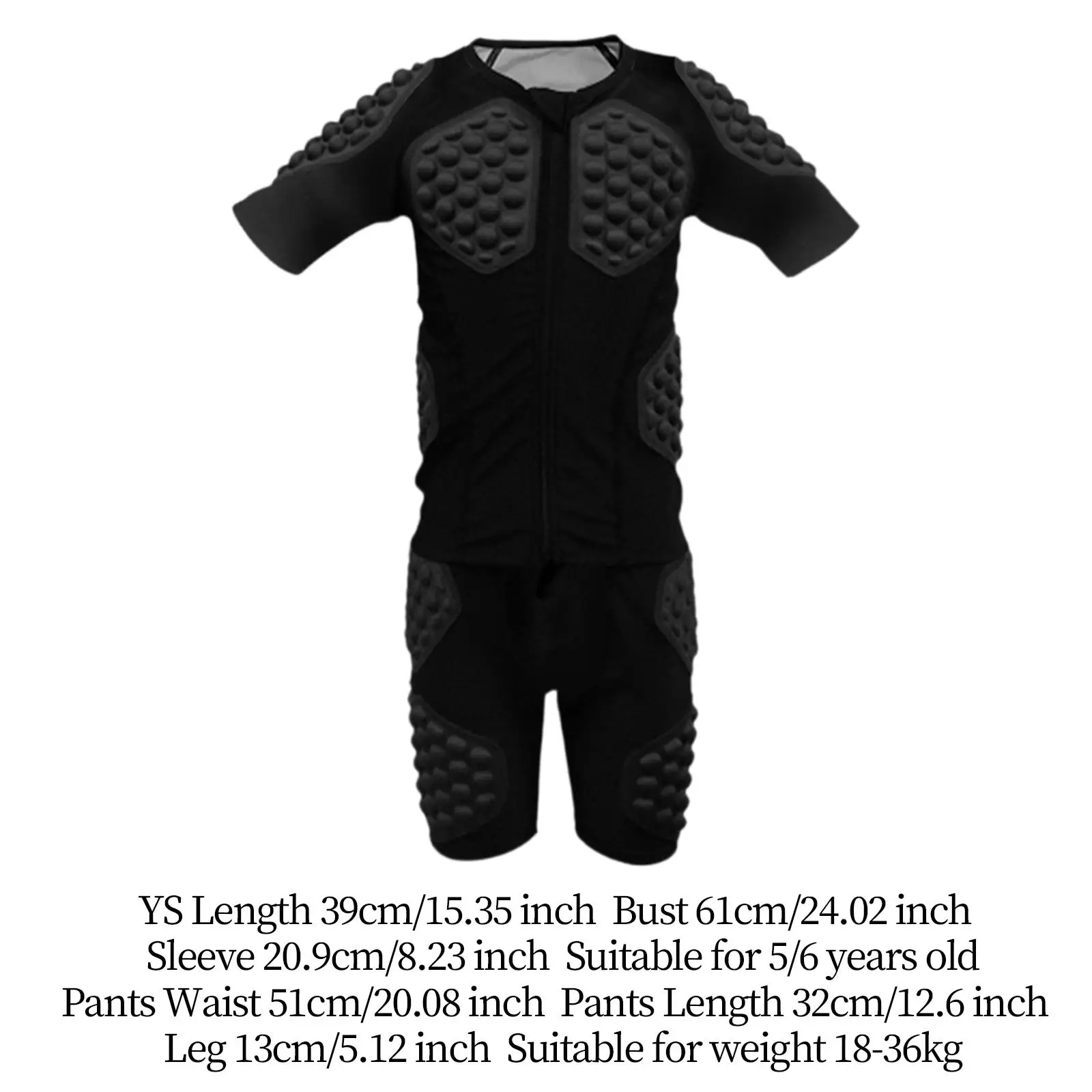 어린이 충격 방지 스포츠 가슴 보호복 통기성 패딩 탑 반팔 셔츠 농구 스키킹 축구용