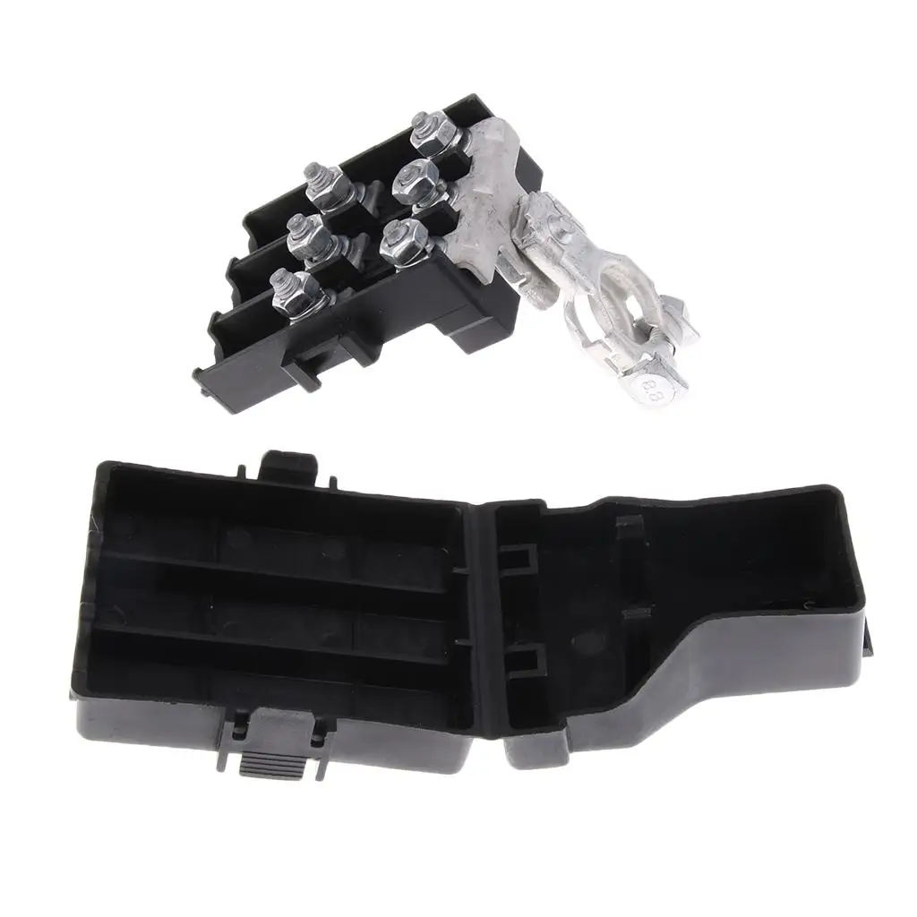 32V Blade Fuse Box Holder Automotive Car Battery 3 Way Screw Down Fuse Box Holder Block Terminals for ANS ANF ANG