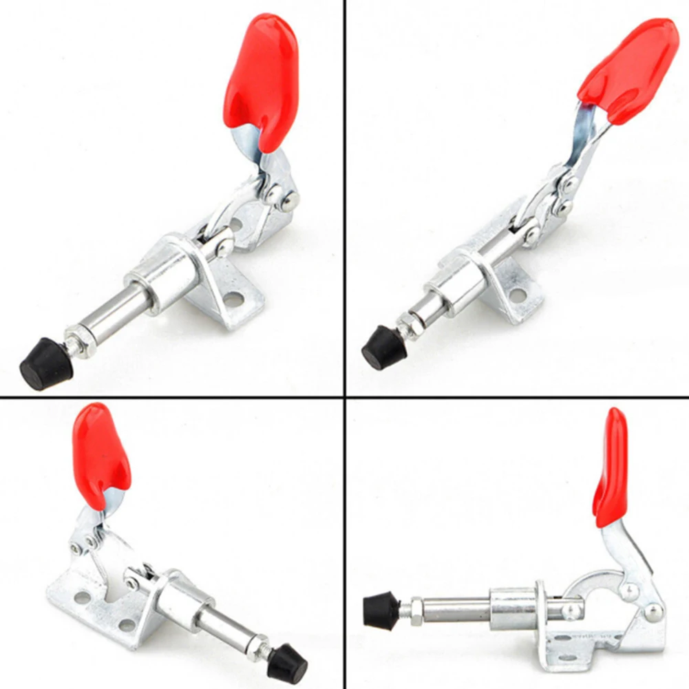 

4pcs Vertical Toggle Clamps GH-301AM Vertical Push-pull Clamps For Quickly Holding Down Sheet Metal Hand Clip For Woodworking