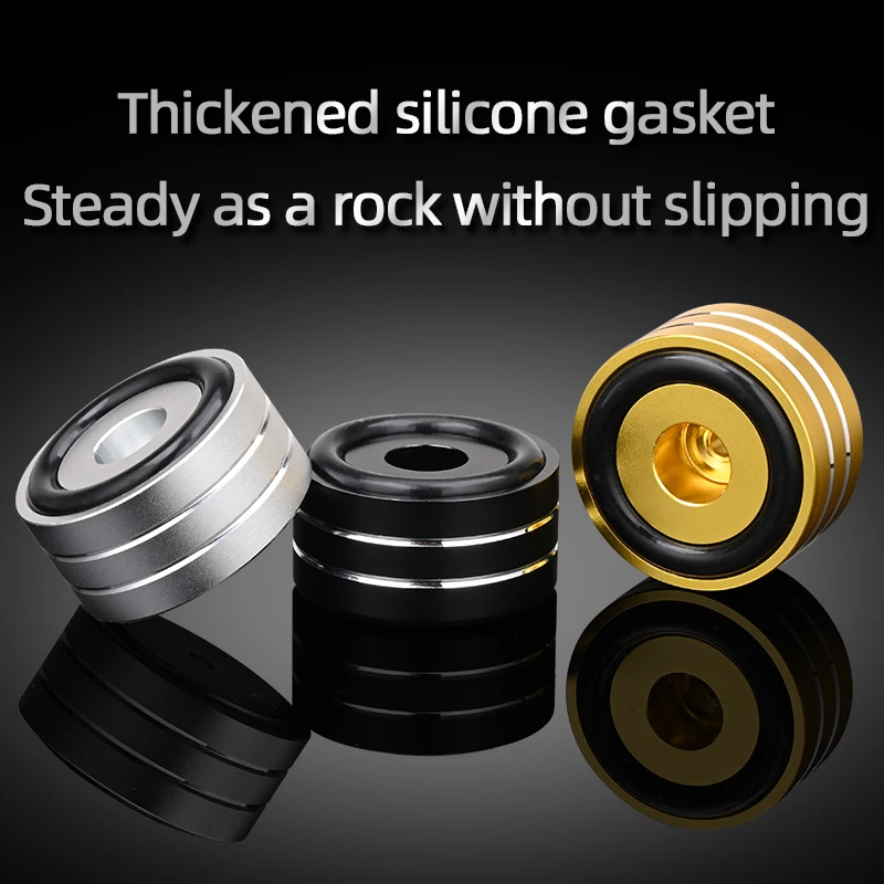 슈퍼 프리미엄 4PCS Hifi 스피커 스파이크 스탠드 피트 패드 스피커 DAC 충격 흡수 발 패드 용 알루미늄 합금