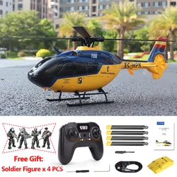 F06 EC135 Scaled RC Helicopter 6CH Professional Gyro Stabilized One Click Inverted Flight Brushless Remote Control Aircraft Toys