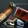 QD116 Four Fire Direct Charge High Fire Inflatable Windproof Lighter with Cigar Knife and Cigar Holder Gift Box 3