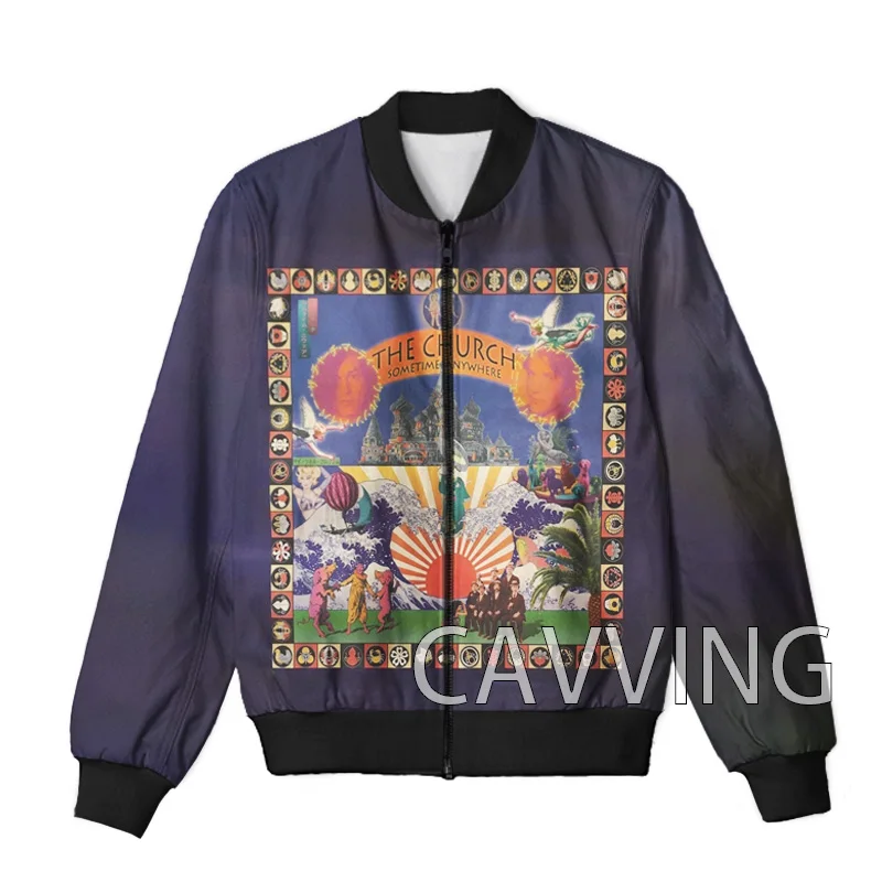 

CAVVING 3D Printed The Church Band Zipper Bomber Jackets Men Overcoat Mens Coat Zip Up Jackets for Women/Men