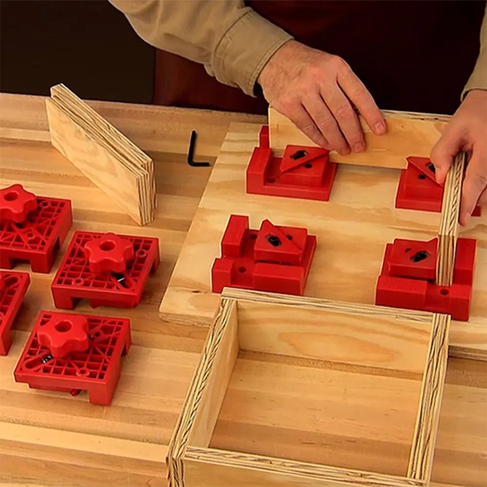 

Инструменты для деревообработки, искусственный пластиковый инструмент для фиксации на 90 градусов, регулируемая высокоточная доска для сращивания, фиксированный зажим, столярная техника