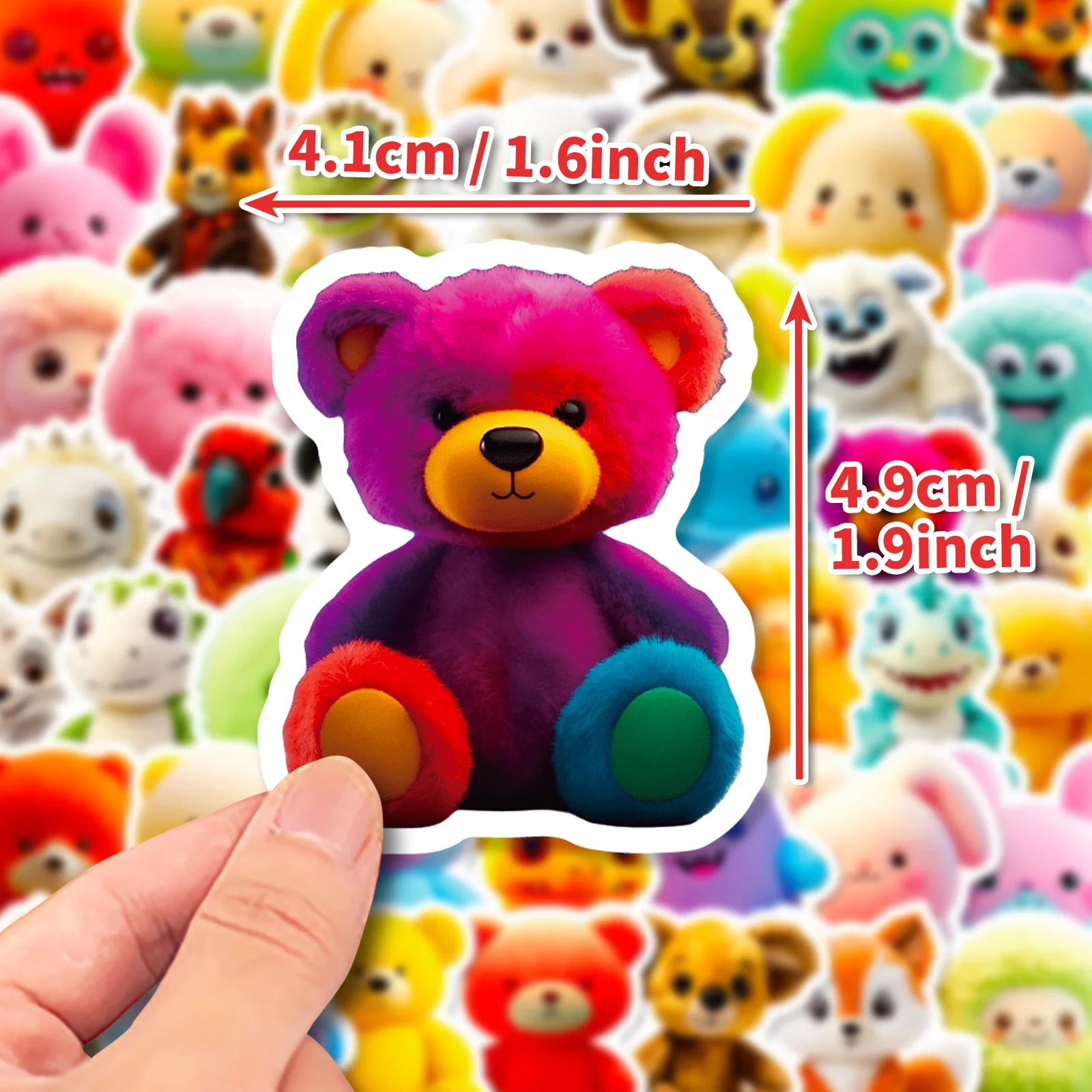 50/100PCS Nette Cartoon Tier Mix Graffiti Aufkleber DIY Telefon Gitarre Laptop Notebook Koffer Tasse Wasserdichte Aufkleber Kinder spielzeug – Detail 7