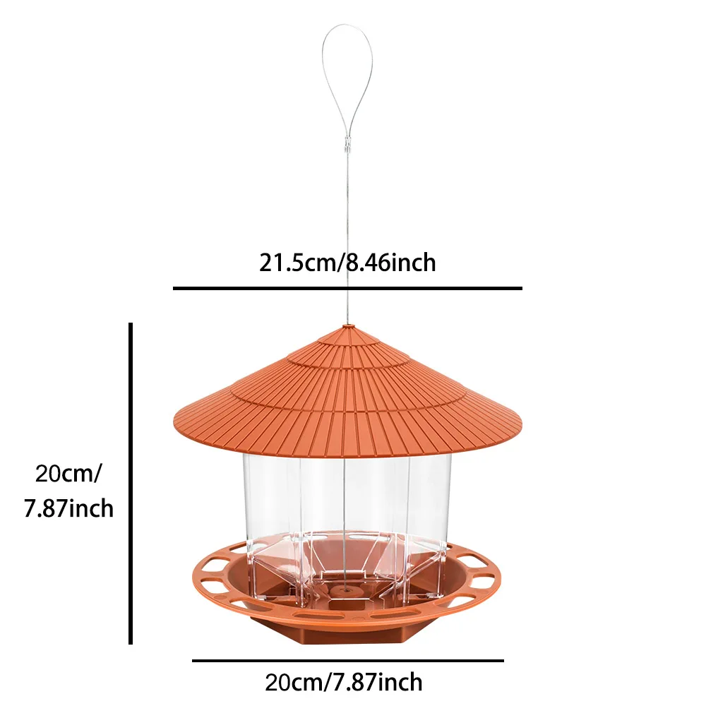 Bird Feeder 1 PC Bird Feeder Automatic Foot Feeding Tool Outdoor Bird Feeder Hanging Nut Multiple Hole Dispenser Holder Food Container