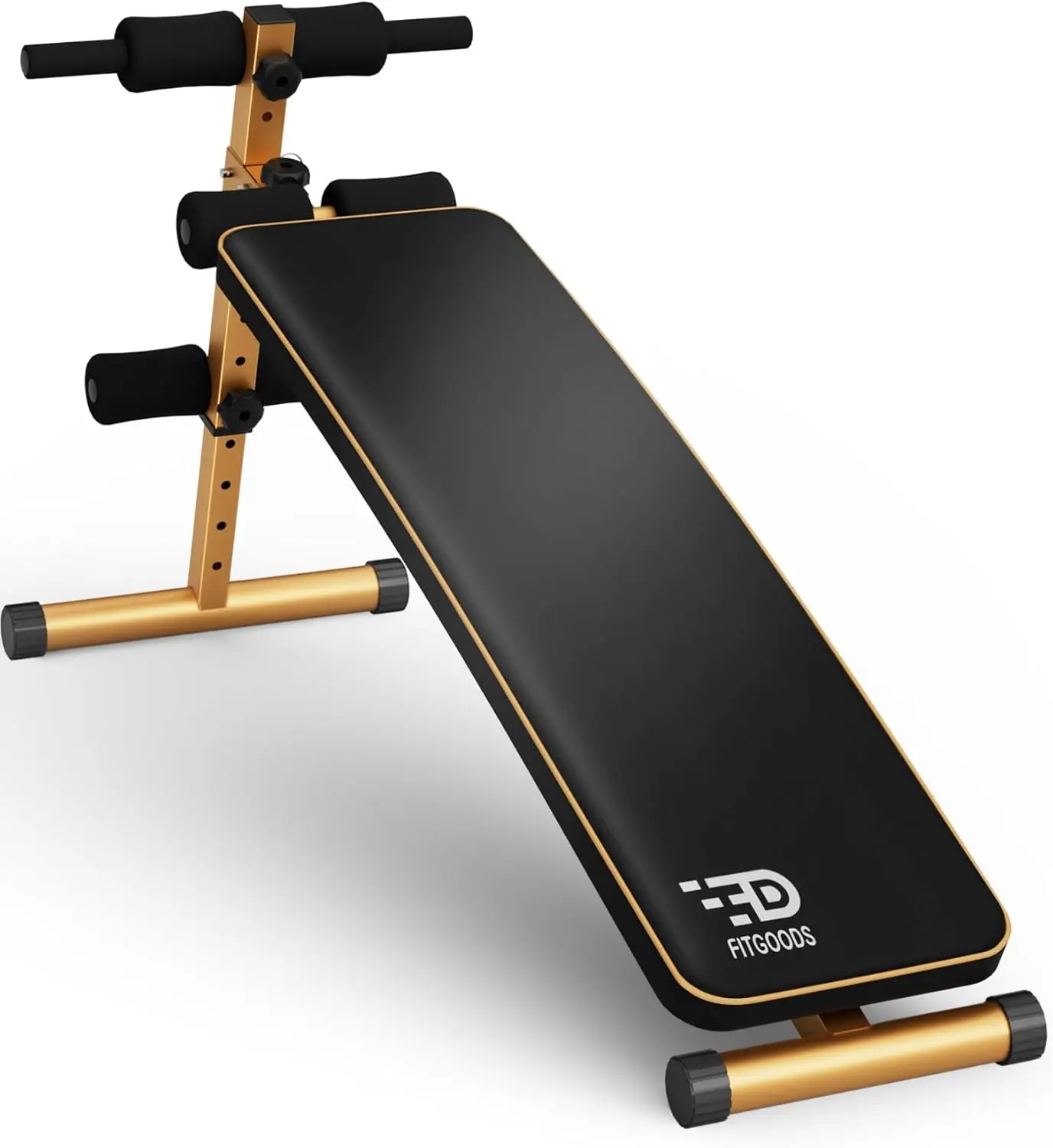 Adjustable Workout Bench for Ab Exercise, Curved Incline/Decline Slant Bench, Five Adjustment Levels, Great Home G