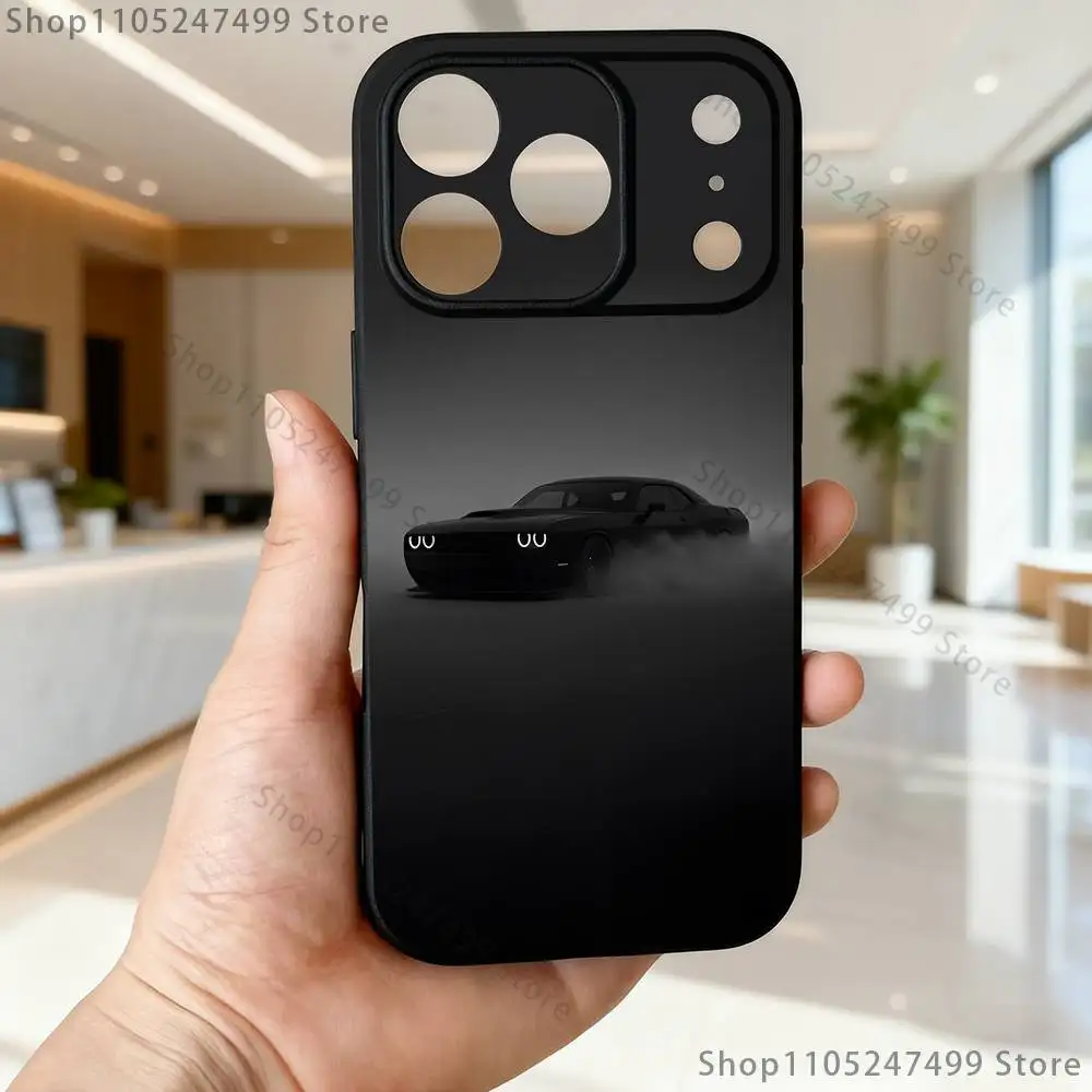 Sleek Cool Sport Berline Black Soft Box Phone Case