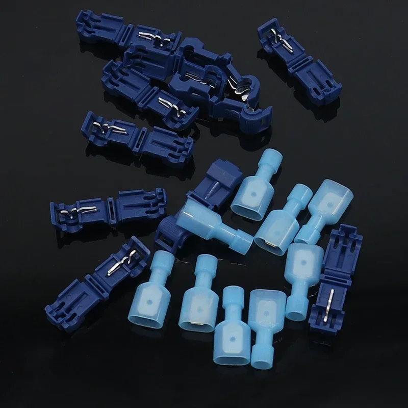5Set / 60Pcs 와이어 클립 스냅 스플 라이스 터미널 압착 와이어 커넥터 방수 빠른 전기 커넥터 T-탭 클립 터미널