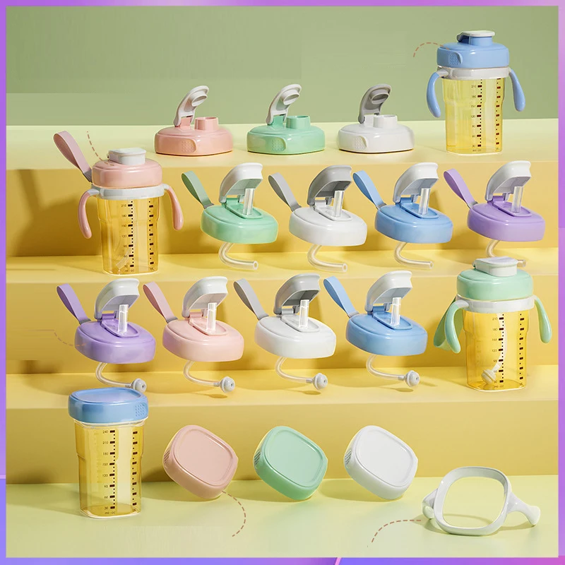 Suitable for hegen bottle accessories/cup cover/handle/nipple/square bottle universal/