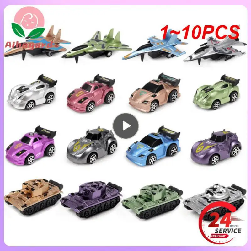

1~10PCS 1/Mini Pull Back Cars Model Plastic Engineering Vehicle Fire Truck Kids Inertia Car Boy Toys Diecasts Toy Children Gift