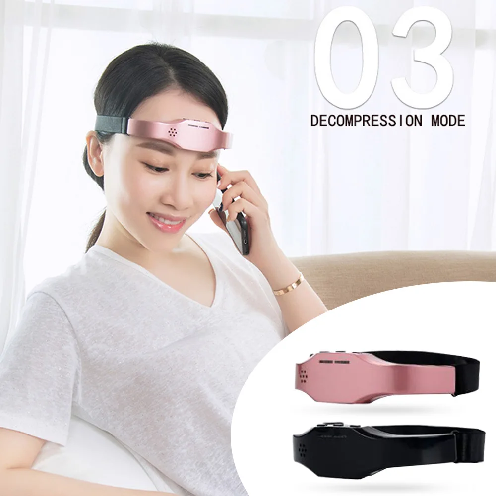 Greenred Electric Head Massager Headache Pressure Relief Acupuncture Sleep  Instrument Black