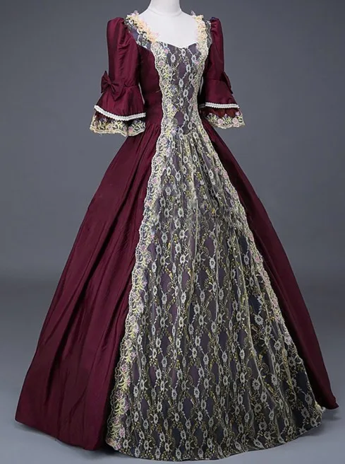 

Medieval Dress Victorian Cosplay Costumes Women Palace Carnival Party Ball Gown Disguise Princess Female Vestido Robe