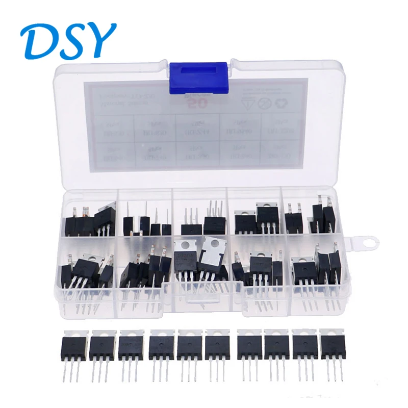 10-Values-x-5pcs-IRF-Series-Mosfet-Transistors-IRF640-IRF740-IRF830 ...