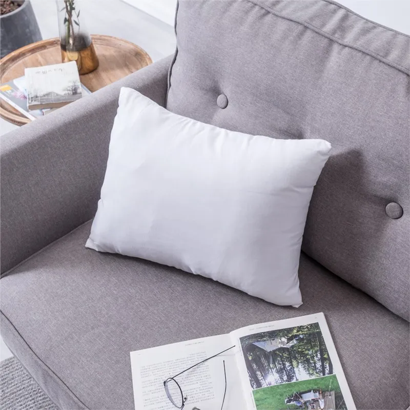 100%cotton standard white bounce back pillow cushion core sofa car seat home interior decor pillows30x30/40x40/45x45/60x80cm