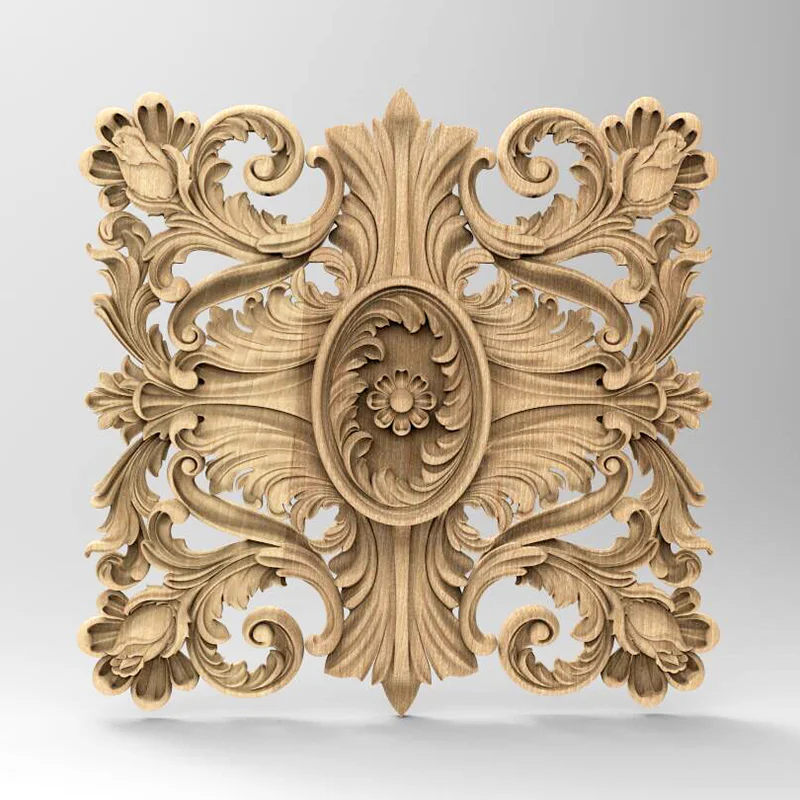 9pcs 3D File Floral Wood Carved STL Model for CNC Router 3D Printer Artcam Aspire Wall Door Furniture Decor Relief