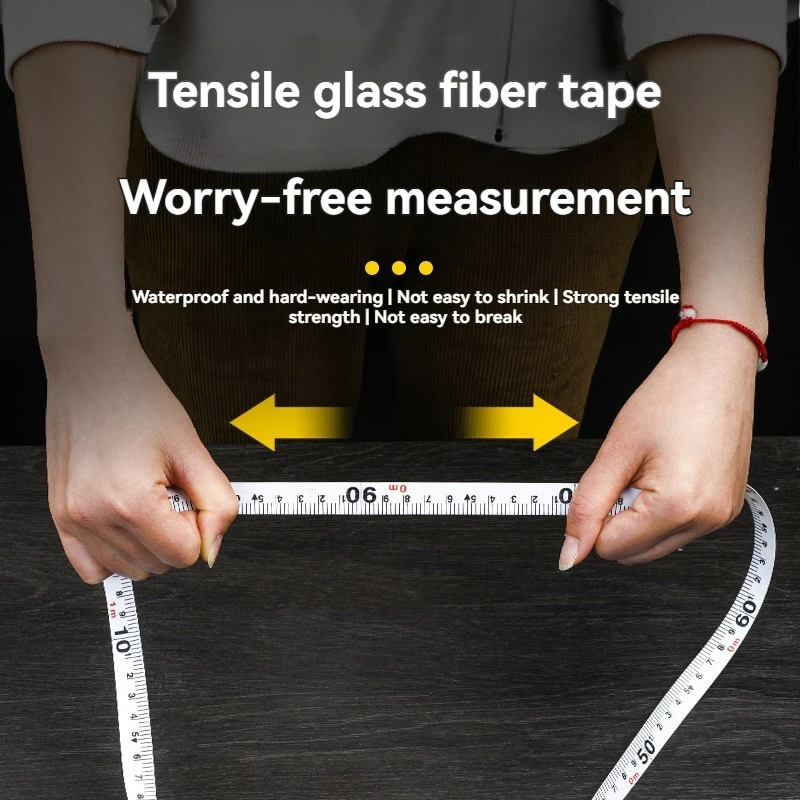 1PC 줄자 20m 30m 50m 유리 섬유 줄자 양면 줄자 측정용 소프트 줄자