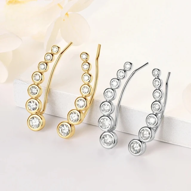 86051-b68b5d.jpg Boucles d'oreilles clipsables 7 étoiles en argent sterling 925 avec moissanite ronde D de 0,76 carat, tendance 2026, bijoux pour femme, cadeau de mariage