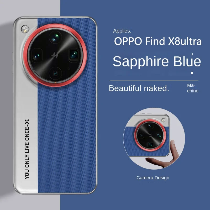 Fashion Camera Lens Protective Hard Back Cover - Durable PC+PU Material