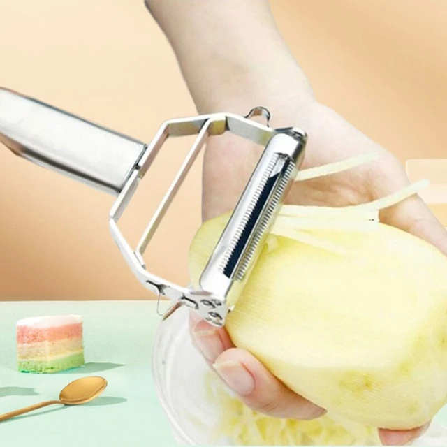 2 Pcs Stainless Steel Shredder Multifunctional Peeler Fruit And