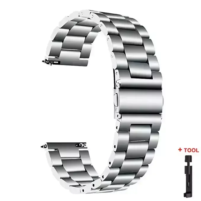 Stainless Steel Metal Watchband Bracelet Replacement Strap
