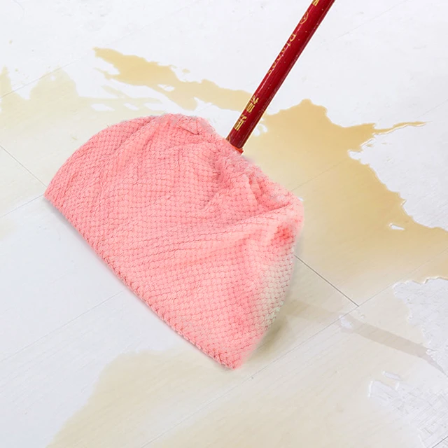 Többfunkciós Seprű Mop Csere Burkolata Újrafelhasználható Háztartási Tisztítószerszámok Flanel Mopszövet Fedél Padló Tisztító Rongy