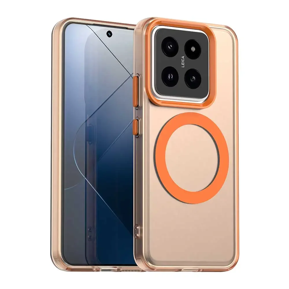 Transparent Luxury Shockproof Case with Wireless Charging and Magnetic Properties