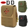 Molle First Aid Pouch Empty Medical Bag IFAK Tactical Rip-Away Pouches Small Bug Out Bags Trauma Medical Bag D-ring Clip Locking 1