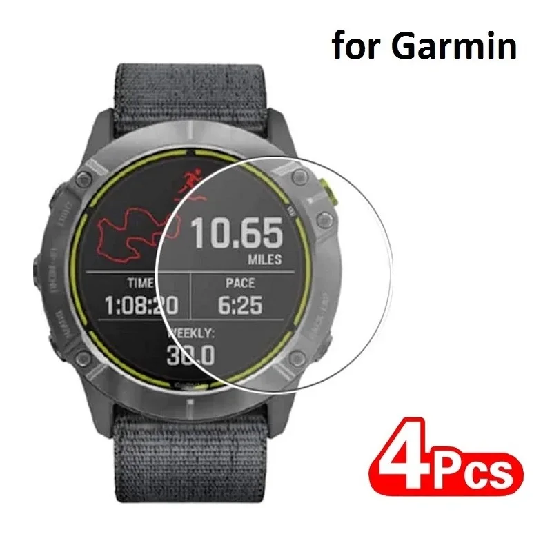

4 Pcs Protective Glass Film For Garmin Venu Round Glass Screen Protector For Vivoactive 3 Vivomove Smart Watch Glass Film