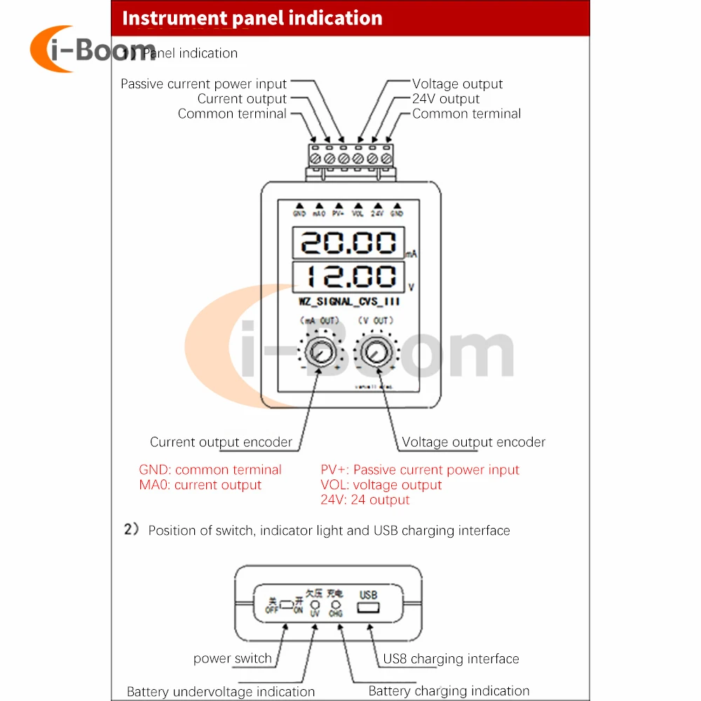 Digital 4-20mA 0-10V Signal Generator Current Voltage Transmitter Calibrator Signal Source Simulation Electronic Instruments 4