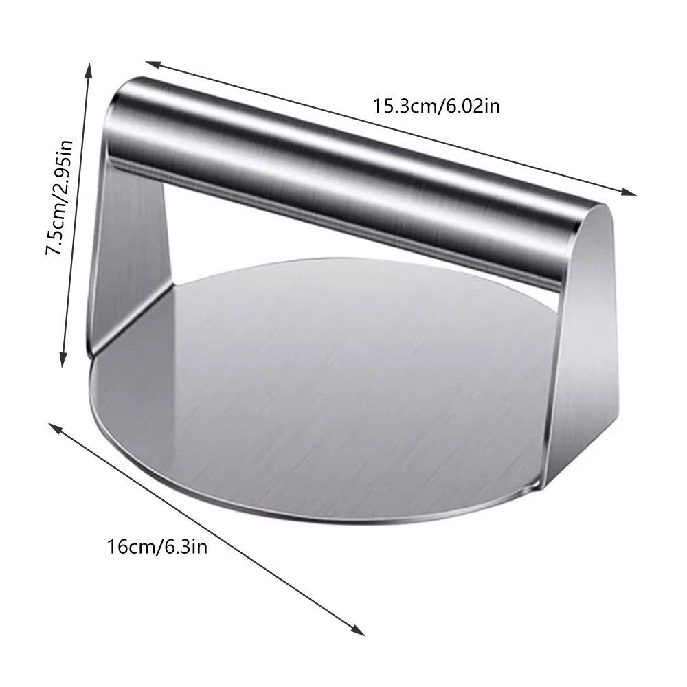 Pressa Per Smash Burger 5.5 Pollici - Acciaio Inossidabile Antiaderente, Per Griglia - Foto 6