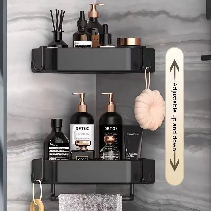 No-Punching-Shelf-Shower-Toiletries-Holder-Rack-Storage-Rack-Multi ...