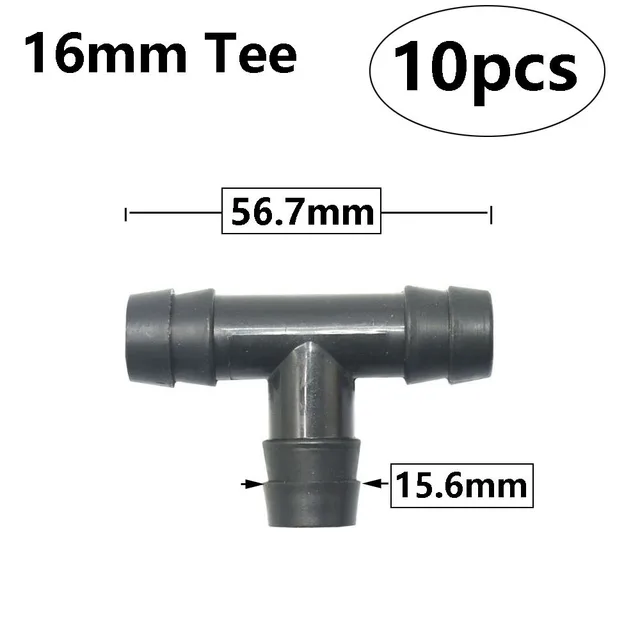 Műanyag Tömlő 1/2 " - 8 Mm -Es 10 Póló -Vízcsatlakozó, Hivatkozva A Könyökök Rovar Tömlőcsepp -Öntözőrendszer Illesztése - Image 2