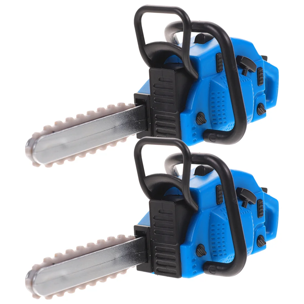 

Miniature Chainsaw Model Adornment Mini House Garden Chainsaw Prop Tiny Chainsaw