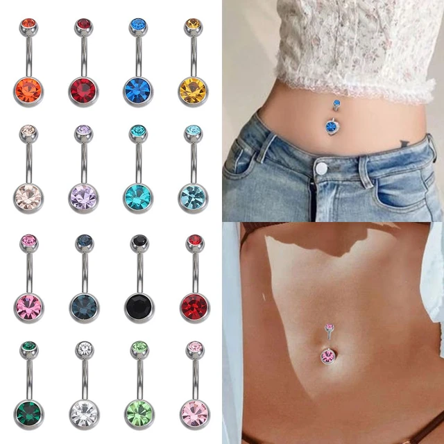 Heart Belly Button Piercing Stainless Steel Heart Navel Piercing Jewelry  14G Reversed Bar Barbell Sexy Bell ring - Aliexpress