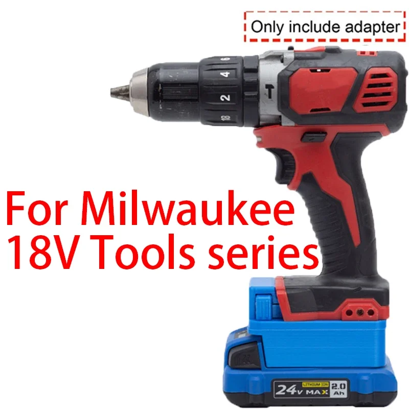 Milwaukee 18V 리튬 이온 도구용 어댑터/컨버터-Kobalt 24V 리튬 이온 배터리 어댑터/컨버터 전동 공구 액세서리