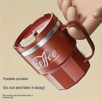 1pc 400ml 304 Stainless Steel Coffee Mug with Lid Milk Cup Double-Walled BPA-Free Spill-Proof for Hot Cold Drinks Drinkware Gift 5